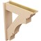 Ekena Millwork 7 1/2-in W x 28-in D x 34-in H Balboa Trad Rough Cedar Woodgrain TimberThane Outlooker, Primed Tan OUTUR075X28X34BOA04RCPR - alternate 3